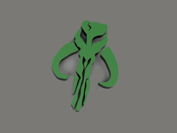 Mandalorian Badge Symbol | 3D Print | Many Sizes Available | 3DPrinter.nz